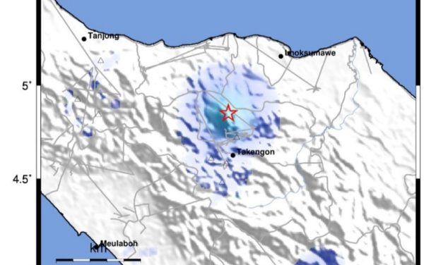 Gempa Magnitudo 3,5 Guncang Bener Meriah, Aceh