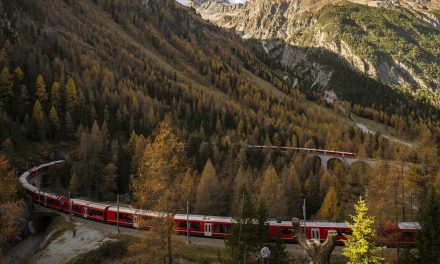 Kereta Api Terpanjang Di Dunia Dengan 100 Gerbong Ada Di Swiss